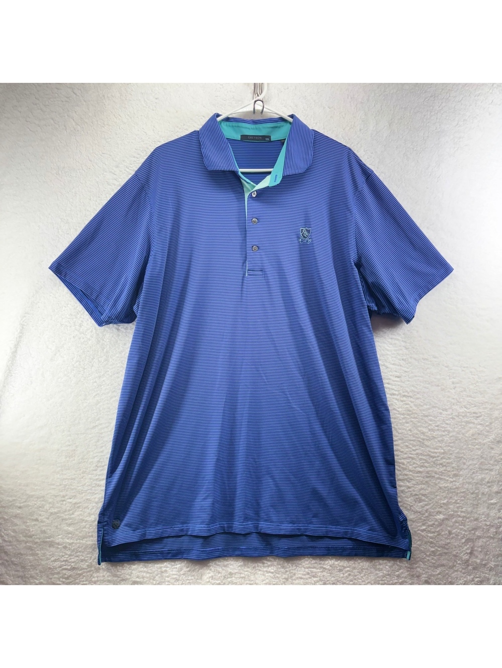 Greyson Performance Golf Polo Mens XXL 2XL Blue Plainfield Country Club NJ